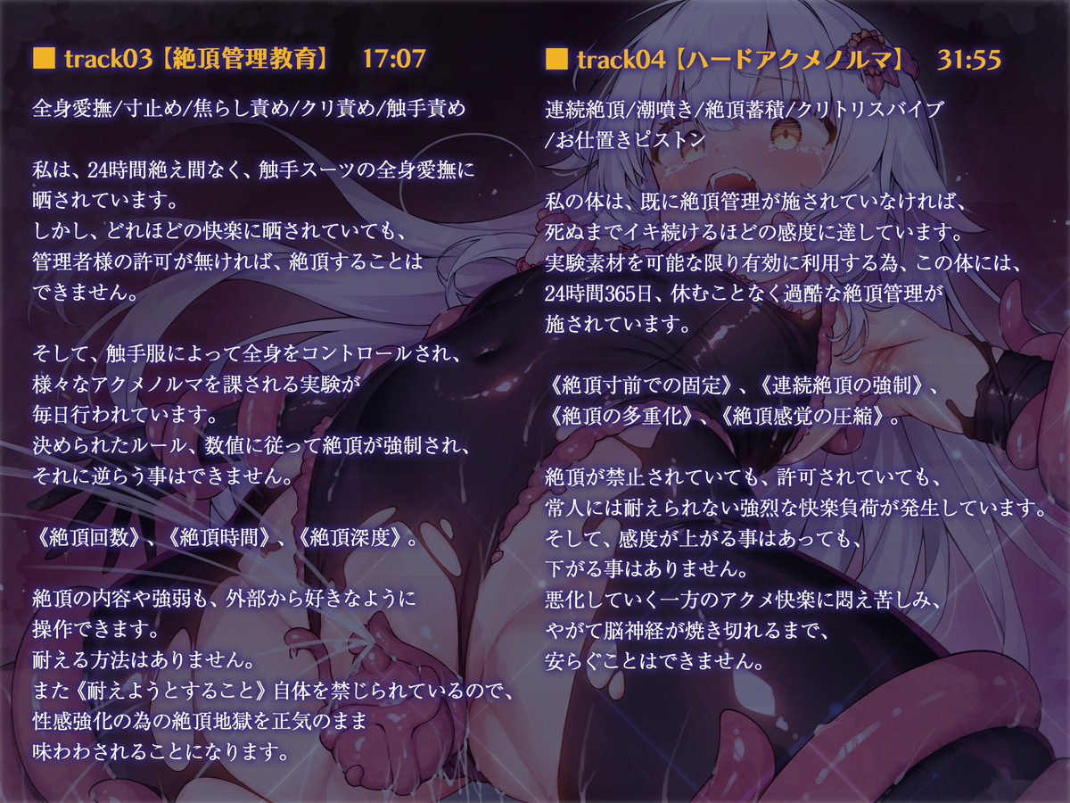 絶対服従プログラムⅣ 実験体4098 ~淫獄アクメ管理調教~