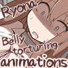 Abdomen Ryona - Belly torturing animations